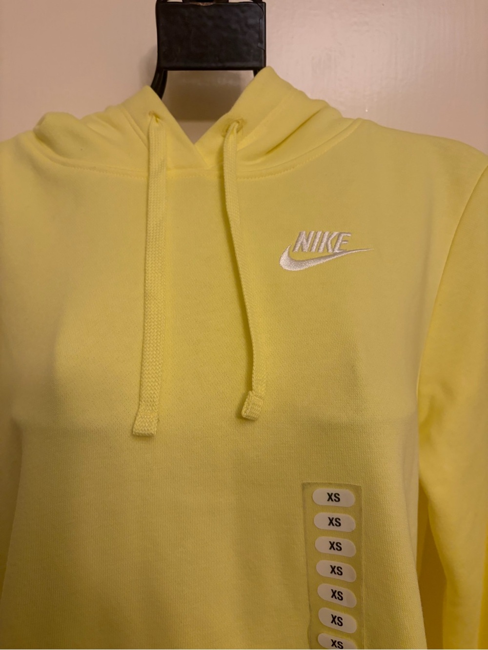 Nike Yellow Hoodie with White Logo